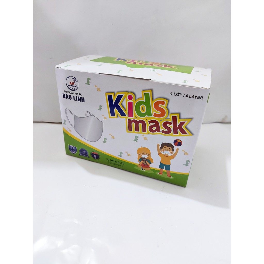 Khẩu Trang Y Tế Trẻ Em Cao Cấp Kháng Khuẩn Hình Siêu Dễ Thương Dành Cho Bé Dưới 10 Tuổi, Kid Masks