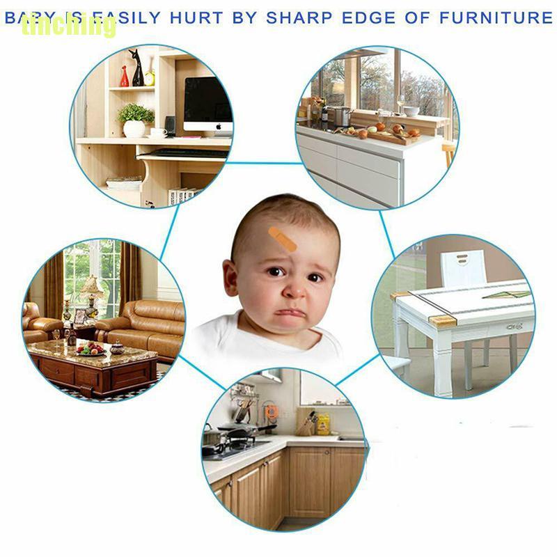 Bộ 4 Miếng Bọc Bàn Bằng Cao Su Trong Suốt Bảo Vệ An Toàn Cho Bé