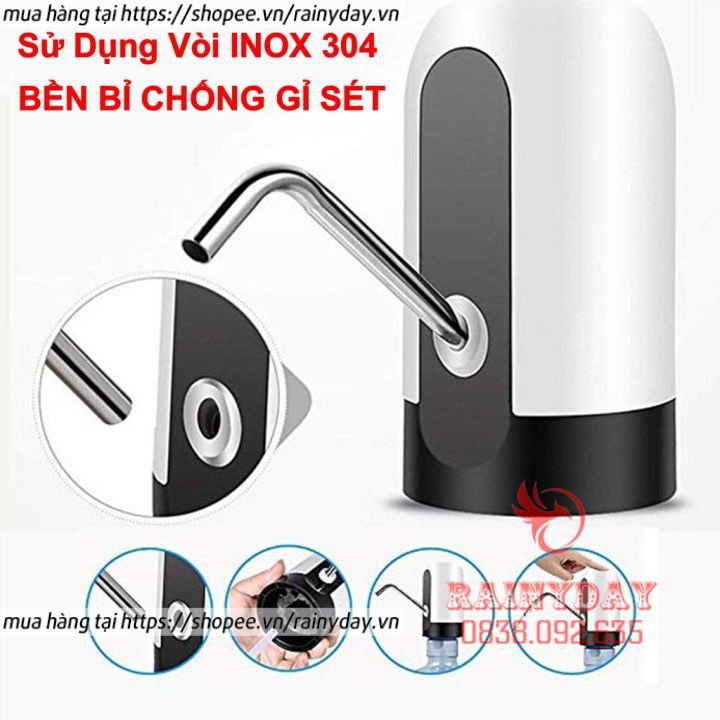 Vòi bơm nước uống máy bơm hút nước rót rượu tự động mini từ bình nước lọc