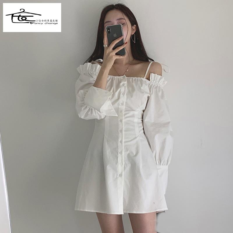 Áo Liền Thân Hở Vai Một Bên Vai Dễ Phối Đồ Với Tai Gỗ Thời Trang Mùa Hè Đặc Biệt Dành Cho Nữ