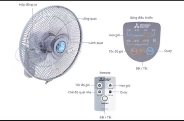 Điều khiển quạt misubishi | BigBuy360 - bigbuy360.vn