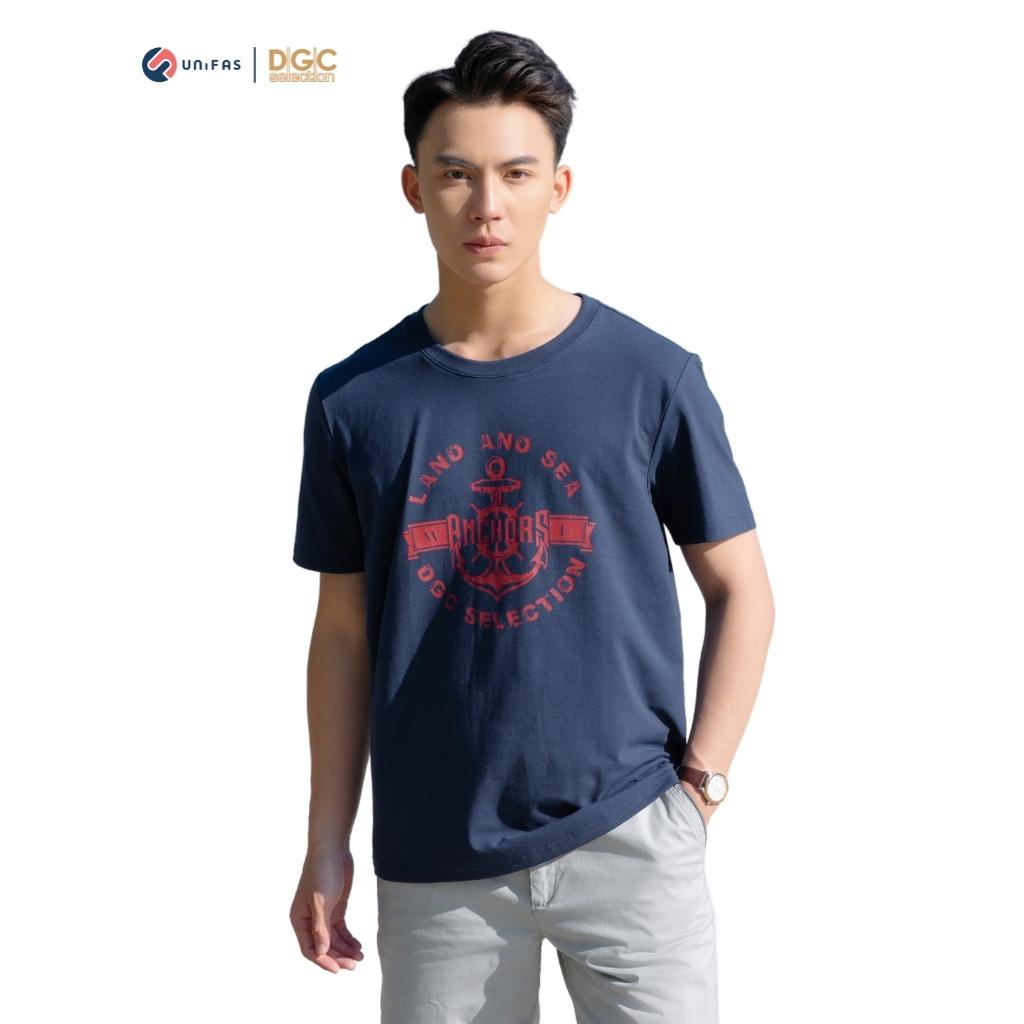 Áo T-shirt nam DGCs ngắn tay dáng suông họa tiết in, chất vải cao cấp thấm hút mồ hôi SATBA01M