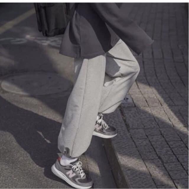 Quần Nỉ Jogger Trơn Ống Rút Dáng Rộng Unisex 2 Màu siêu chất hot hit