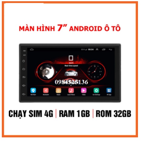 Màn Hình Oled Ô Tô 7 inch Chạy Android bản WIFI hoặc dùng Sim 4G-WIFI Có Tiếng Việt - Đầu DVD Android Thông Dụng Cho xe