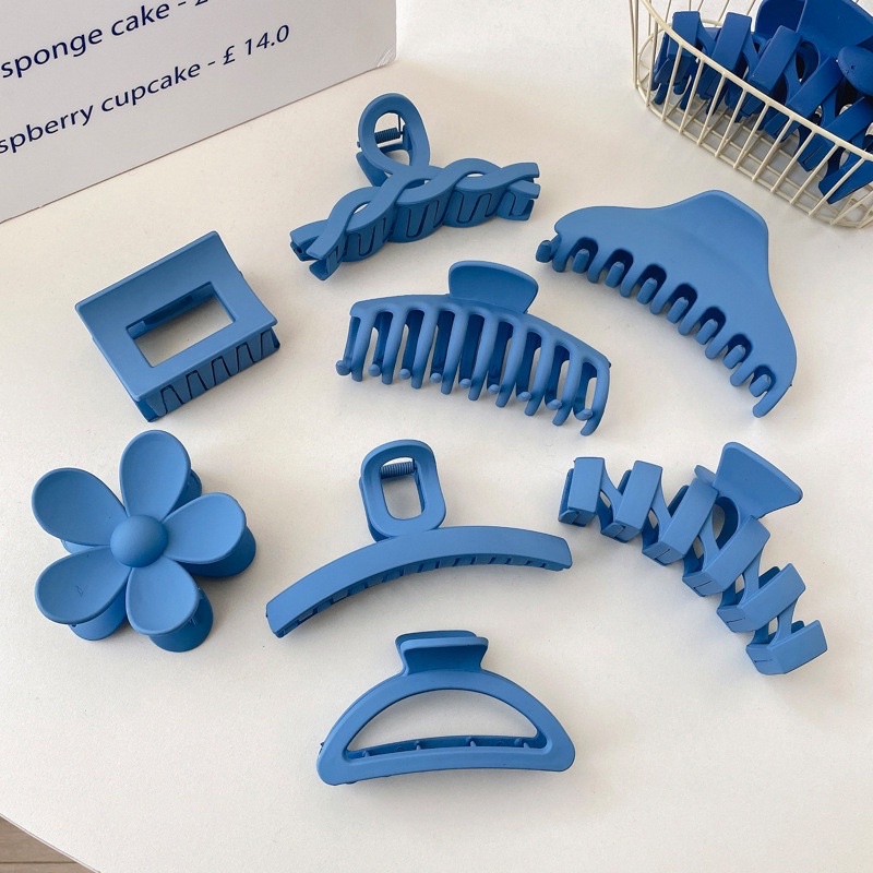 Kẹp tóc càng cua nhám phong cách Hàn Quốc