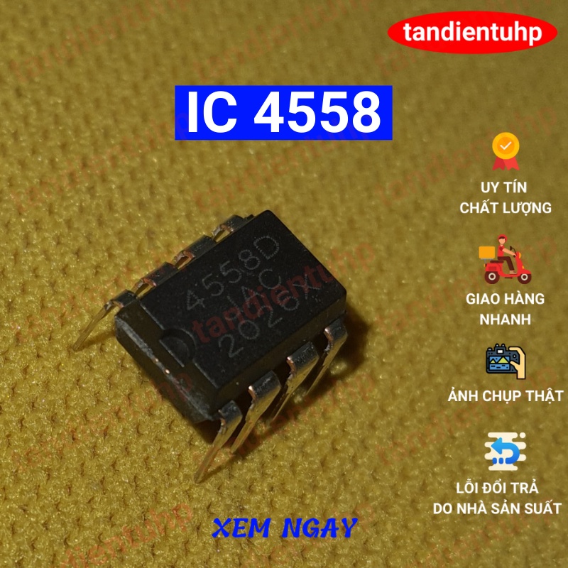 10 CHIẾC IC 358, 4558 KHUẾCH ĐẠI KÉP HÀNG MỚI 100%