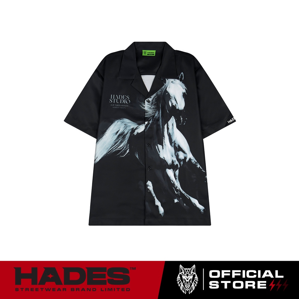 Áo Sơ Mi Tay Ngắn Vải Silk ROYAL HORSE - HADES Brand Chính Hãng