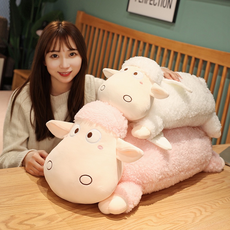 Chú Cừu Nhồi Bông Mềm Mại Dễ Thương Dùng Làm Quà Tặng