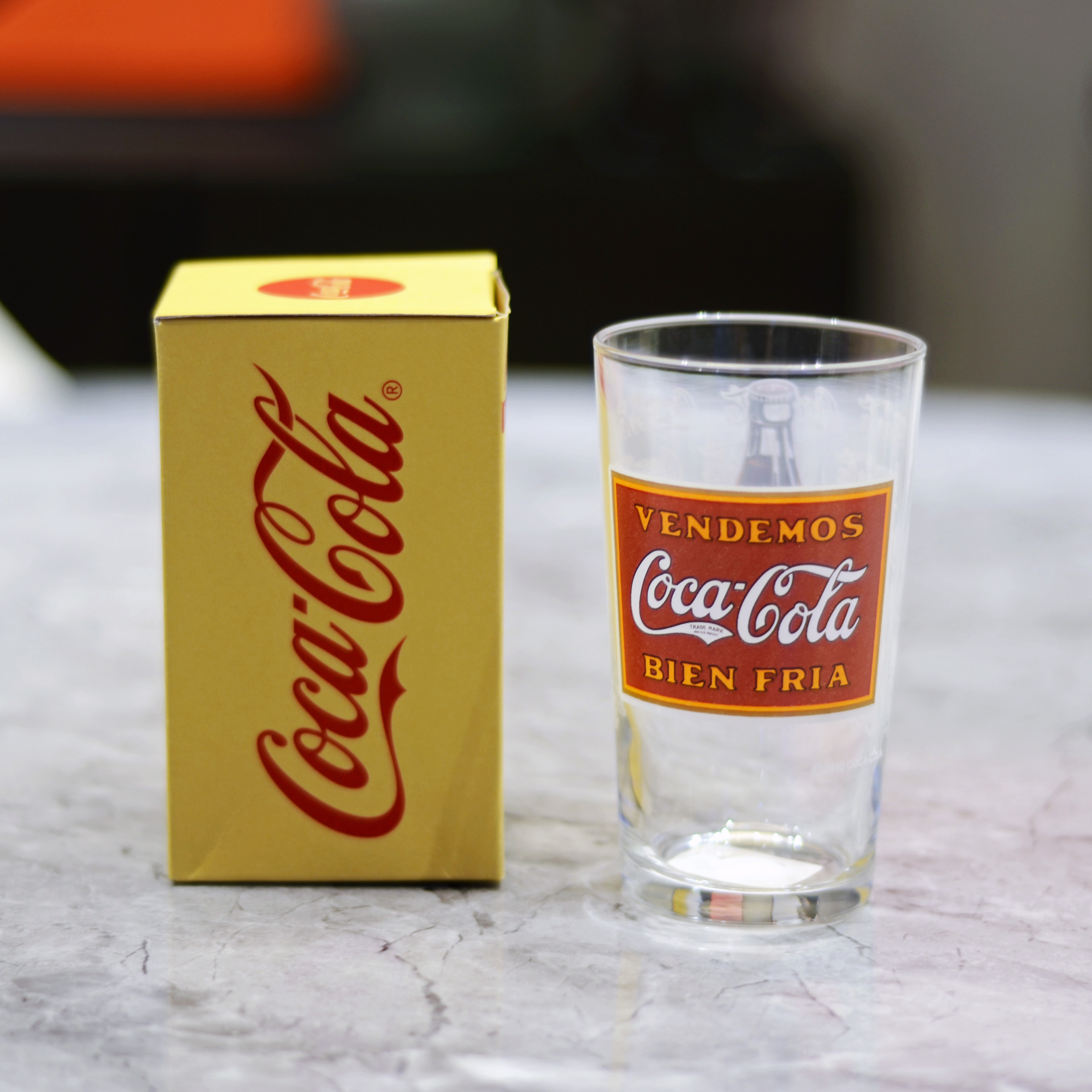 Aderia Nhật Bản nhập khẩu Ishizuka Ayako giới hạn Coca-Cola đăng ký kỷ niệm kính cổ điển cốc nước trái cây