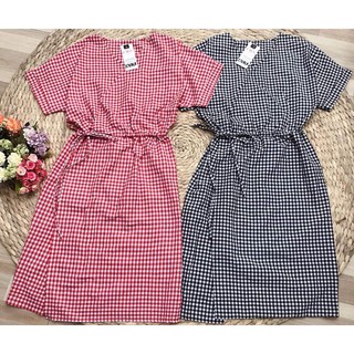 [GIÁ SỈ] Váy kẻ caro cổ V (Sỉ từ 5sp bất kỳ)