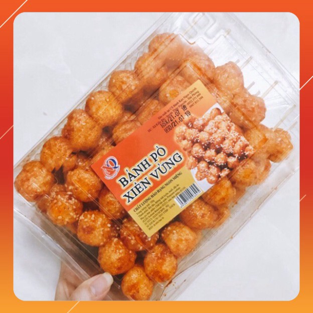 Bánh Pò Xiên Vừng 💖 FREESHIP 💖 Bánh Bò Quẩy Xiên Vừng Hộp 320G - Bánh Pò Đặc Sản Hải Dương