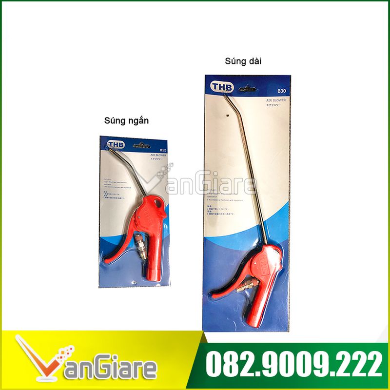 Súng xịt hơi, xịt bụi THB B12 B30, thân nhựa, Đài Loan