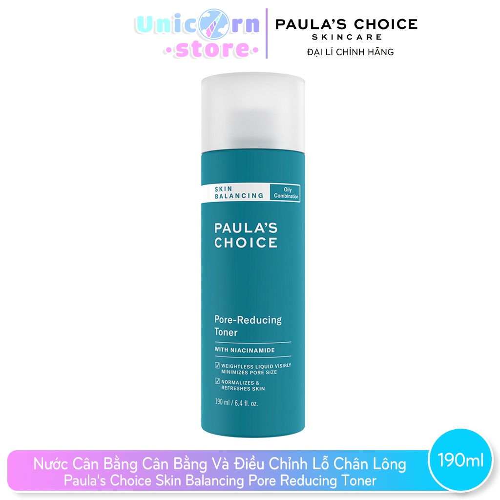 Nước Cân Bằng Cân Bằng Và Điều Chỉnh Lỗ Chân Lông Cho Da Dầu Paula's Choice Skin Balancing Pore Reducing Toner 190ml