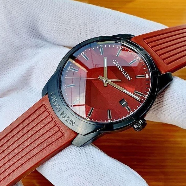 ĐỒNG HỒ NAM CALVIN KLEIN EVIDENCE RED DIAL MEN’S WATCH K8R114UP CHÍNH HÃNG