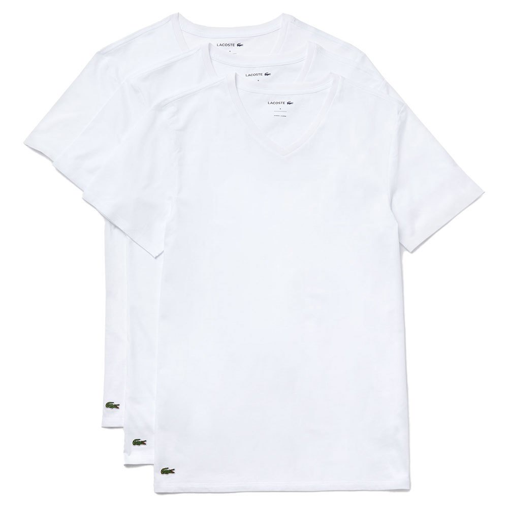 Pack 3 Chiếc Áo Phông Cổ Tim Lacoste TH3374 Chính Hãng