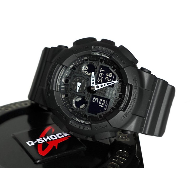 Đồng hồ nam dây nhựa G-SHOCK Casio chính hãng Anh Khuê GA-100-1A1DR