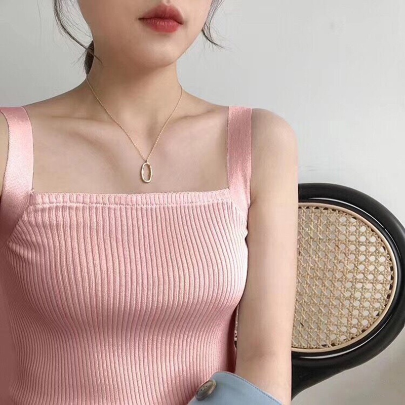 Áo IELGY không tay cổ vuông dáng ôm thời trang cho nữ