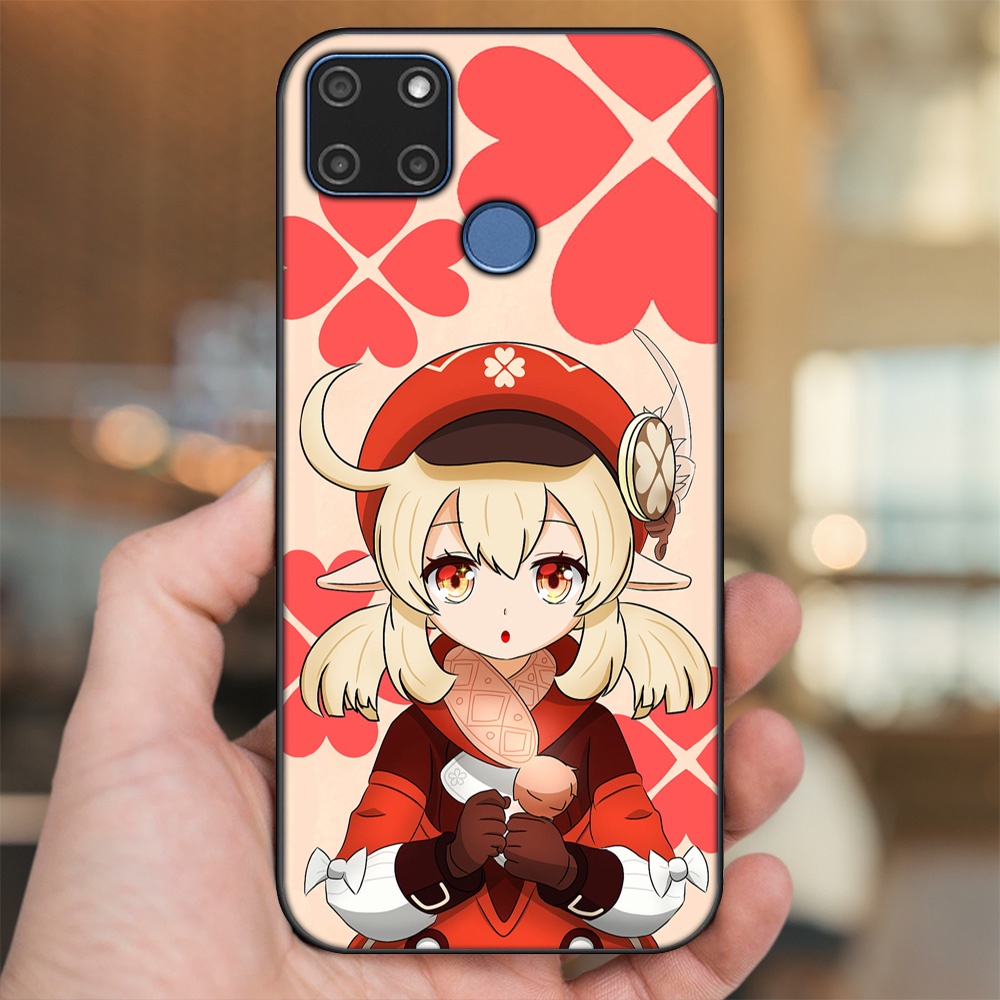 Ốp lưng Realme C12, C21Y viền đen in hình Klee Genshin Impact