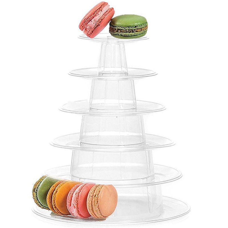 Giá trưng bày bánh macaron 6 tầng tiện lợi