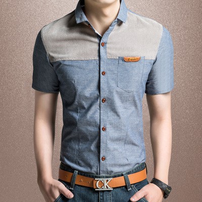 Áo Sơ Mi Nam Tay Ngắn Phong Cách Doanh Nhân 1354DX