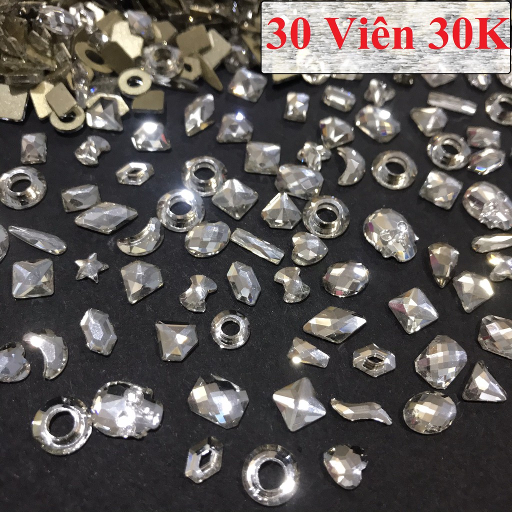 Đá khối Trắng 100v Nail
