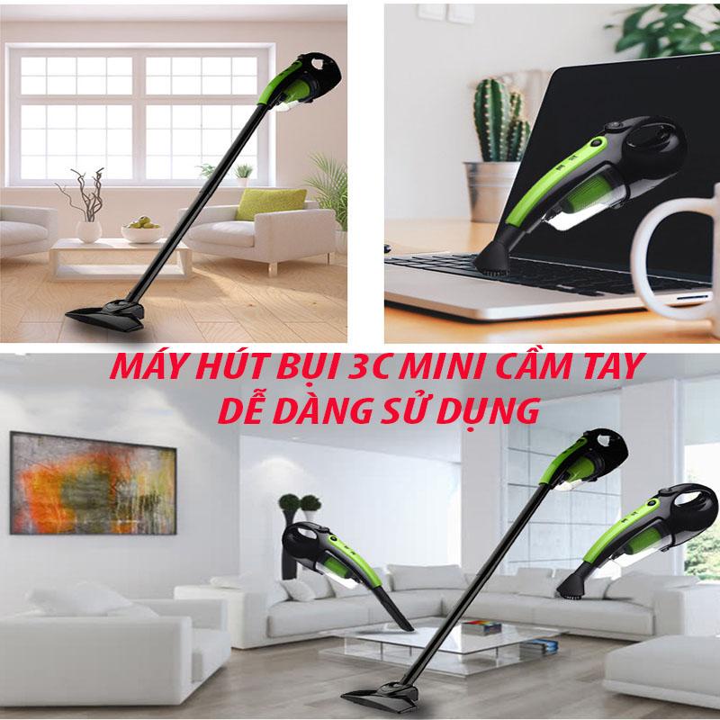 Mua Máy  Hút Bụi Cầm Tay, Máy hút bụi 0.6L (3C), Khay Chứa Lớn, Hút Sạch Bụi Bẩn, Dễ Dàng Di Chuyển Tiện Lợi,…