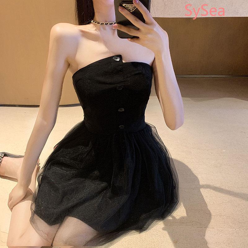 Đầm ống thiết kế lệch tà thời trang mùa hè quyến rũ cho nữ