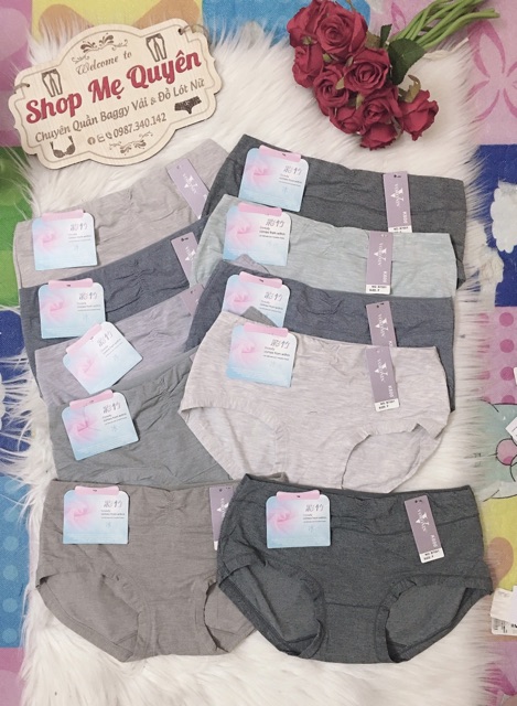 Quần lót nữ cotton lạnh kháng khuẩn siêu thấm hút, ôm mông gợi cảm cho phái đẹp