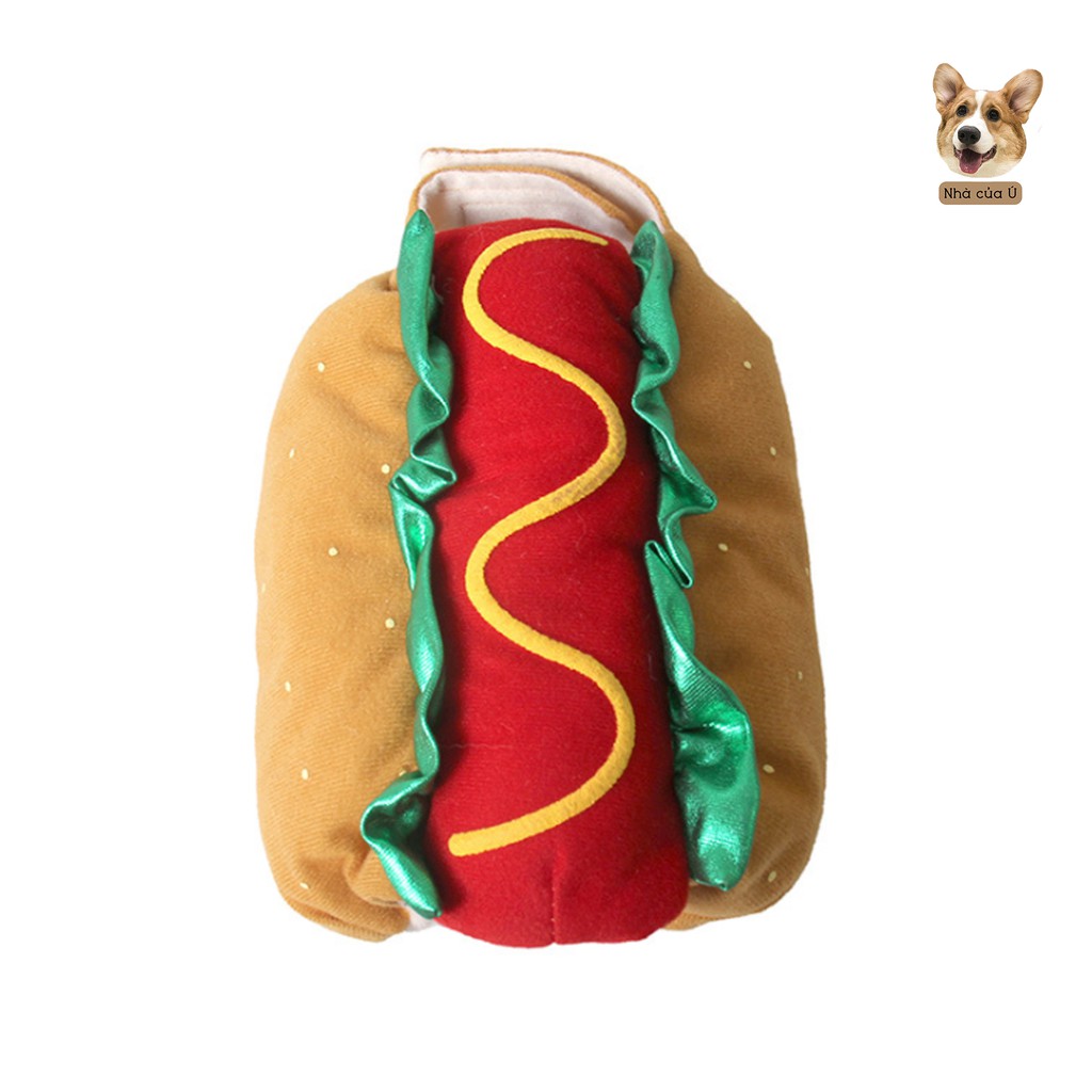 Áo Hotdog Big size - Áo Cho Chó To Mùa Đông Giữ Ấm - Áo Cho Chó Lớn