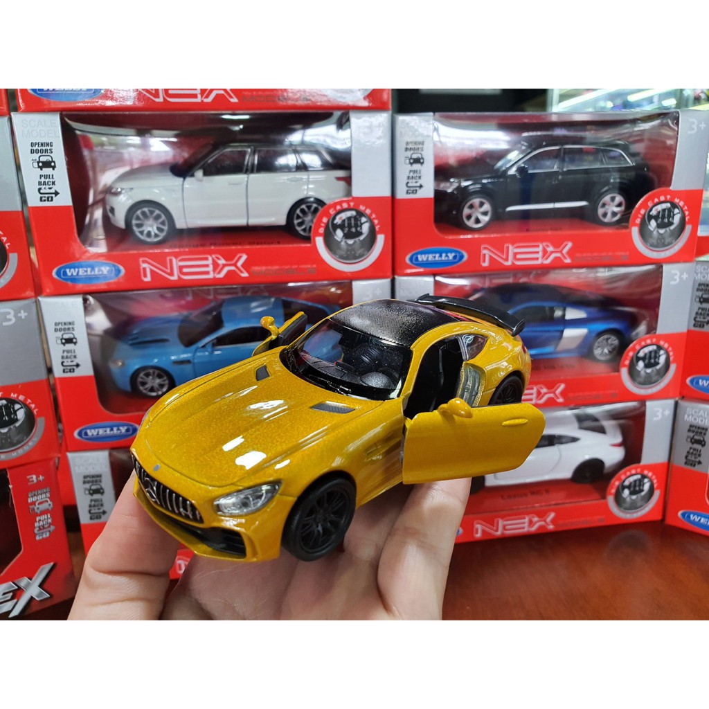 Xe Mô Hình Mercedes-AMG GT-R 1:36 Welly ( Vàng )