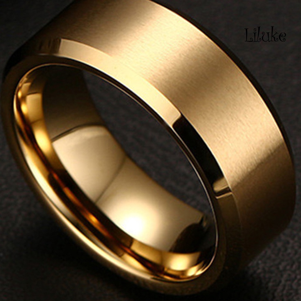 Nhẫn Đeo Tay Màu Trơn 8mm Không Dễ Vỡ Dành Cho Nam Nữ