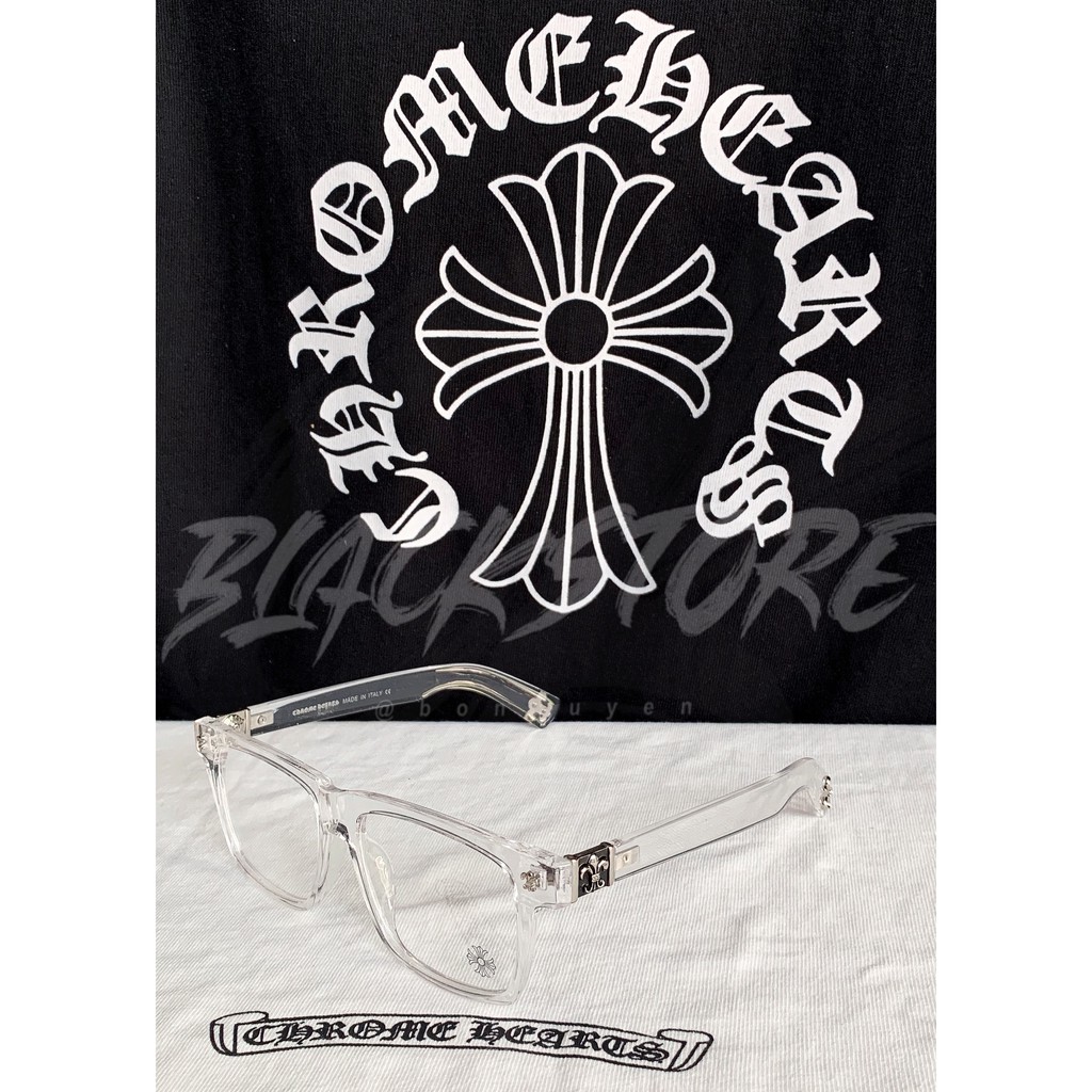 Kính CHROME HEART thời trang cao cấp season 4- Gọng đen