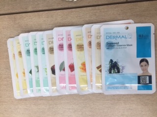 [HÀNG CHÍNH HÃNG] Combo 12 miếng mặt nạ dưỡng da Dermal Hàn Quốc