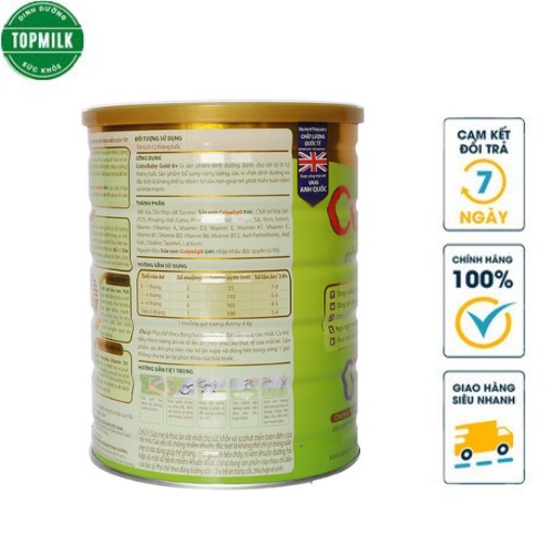 Sữa bột Colosbaby số 0+ hộp 800g