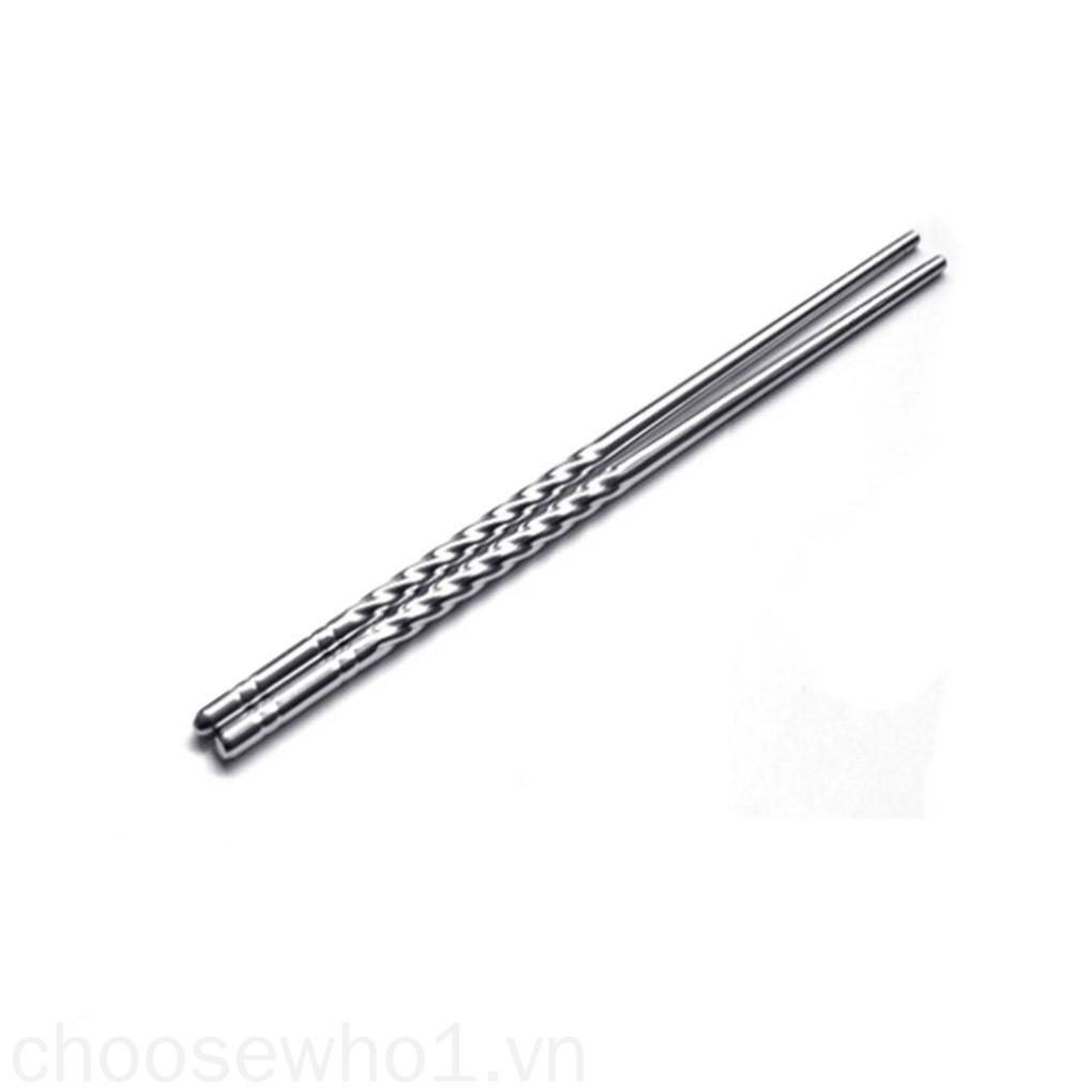 Đũa ăn bằng thép không gỉ chống trượt có thể tái sử dụng
