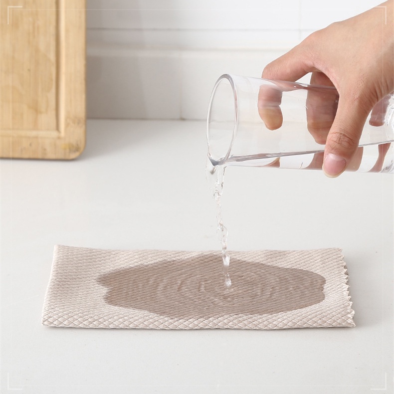 Khăn lau chén dĩa bằng sợi tre chống dầu mỡ hiệu quả cao chất lượng