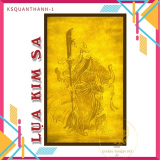 [GIEO DUYÊN] Quan Thánh - Tranh Vải Kim Sa Cao Cấp