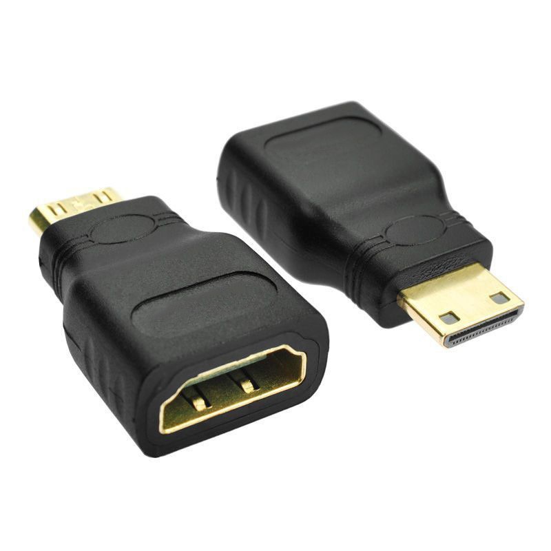 5 Pack Mini HDMI Adapter Gold Plated Mini HDMI Male to HDMI Female High Speed HDMI Type C to Type a Compatible for Raspberry Pi Zero, Camera, Camcorder, DSLR, Tablet, Video Card