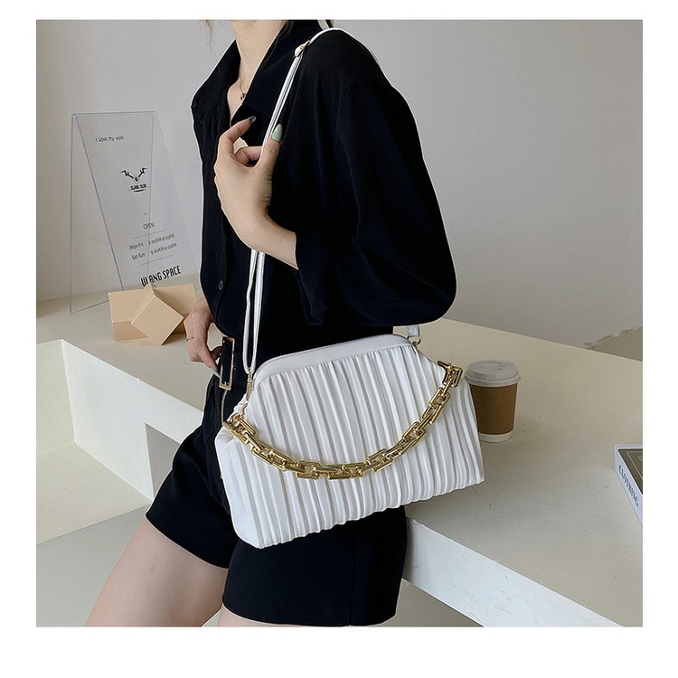 Túi xách JASMIN NOIR da PU vuông nhỏ dây xích đeo chéo thời trang nữ