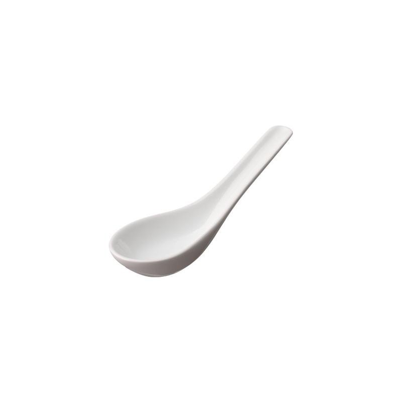 Muỗng Sứ 13.5cm Màu Trắng LOVERAMICS (Soup Spoon) - Bộ Sưu Tập Flute