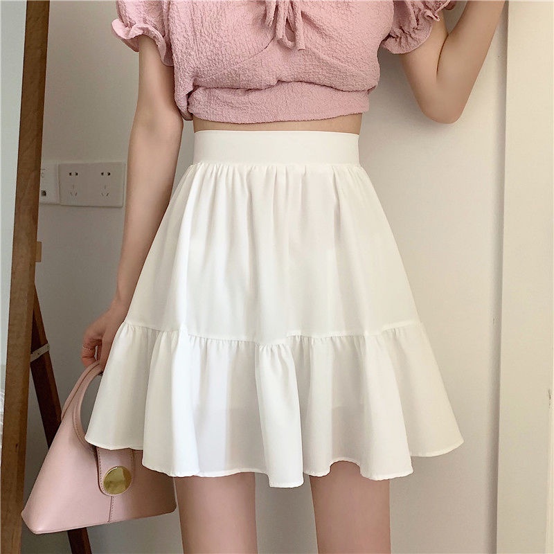 Chân Váy Chữ A Lưng Cao Xinh Xắn Dành Cho Nữ