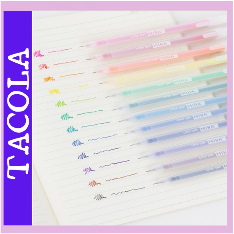 Bút mực gel Mira cute, bút viết calligraphy ngòi 0.5mm nhiều màu dễ thương BM01