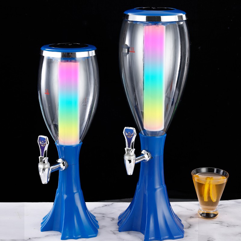 Tháp Bia (Bình Đựng Bia) 2 Lít Có Đèn Led Nhựa Cao Cấp An Toàn Bền Đẹp | BigBuy360 - bigbuy360.vn