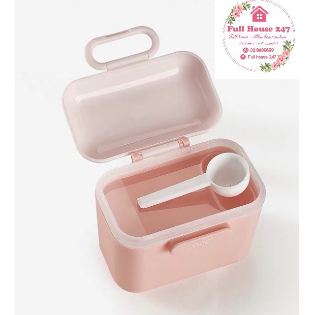 Bình chia sữa mang đi du lịch tiện dụng có nắp đậy kín chống ẩm 230g Tách sữa aag hàng cao cấp cho bé