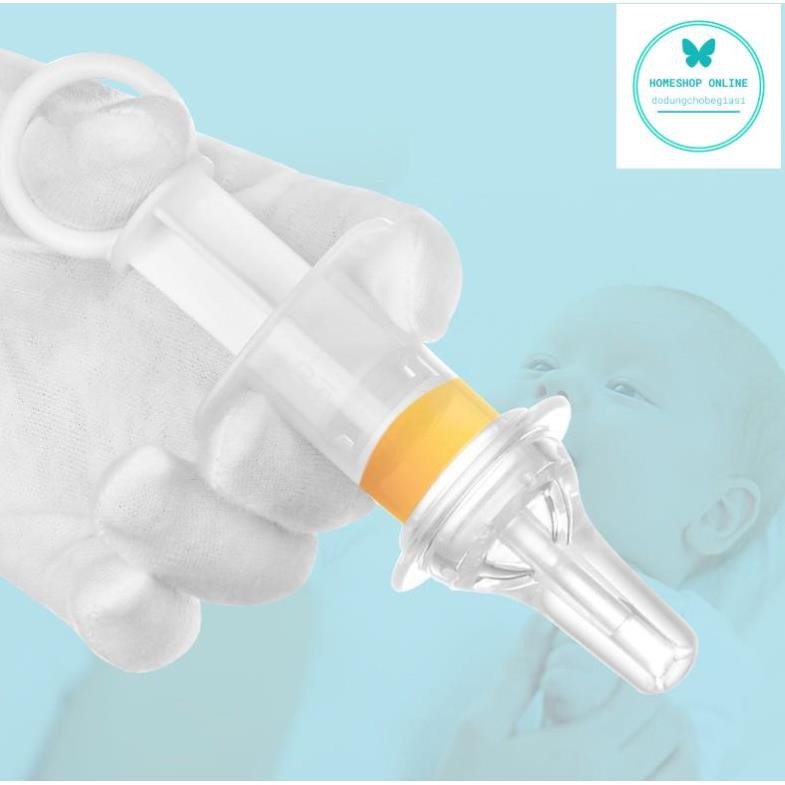 Ống bón thuốc ống hút sữa dạng xilanh cho bé không chịu bú bình an toàn chống sặc