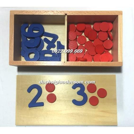 Bộ tập đếm dot - Giáo cụ Montessori