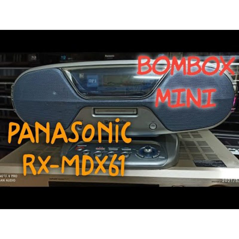 Máy hát đĩa-BOMBOX PANASONIC RX-MDX61-Hàng nội địa Nhật sử dụng điện 100v(Kèm Remote học)