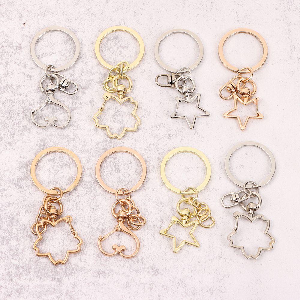 Set 5 Móc Khóa Kim Loại Tự Làm Hình Tôm Hùm Sáng Tạo