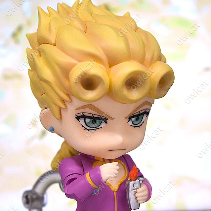 Figure JoJo's Bizarre Adventure Giorno Giovanna  Golden Wind 10cm Action Figure Gold Experience Requiem Nendoroid