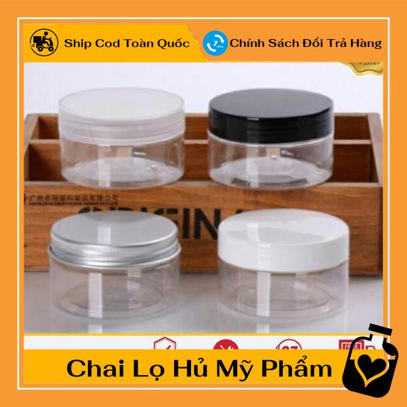 Hũ nhựa pet 100g đựng kem chiết mỹ phẩm , phụ kiện du lịch , phụ kiện du lịch